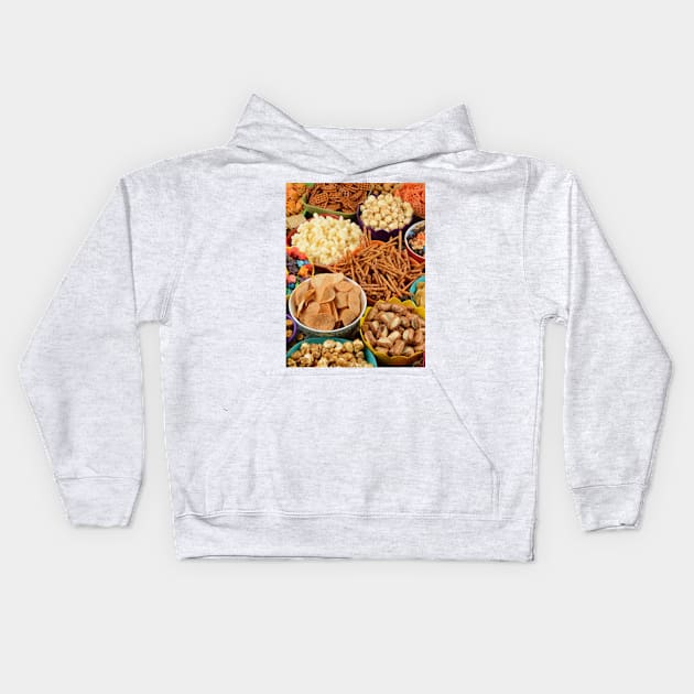 sweet food pattern Kids Hoodie by Foodinasty